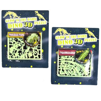 Svetleče 3D dino sestavljanke v temi (24 kos.)