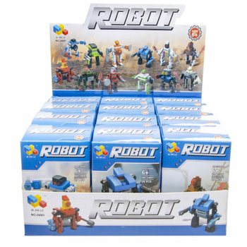 Kocke za Sestavljanje Roboti (12 kosov v Displayu)