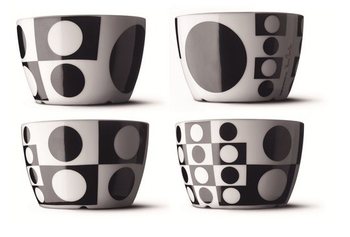 MENU - 4-DELNI SET SKLED VERNER PANTON 12 CM (1 kos)