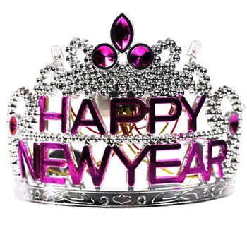 Krona HAPPY NEW YEAR z osvetlitvijo (10 kos)