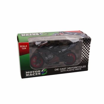 MOTOCIKEL SUPER SPORT DIE CAST, MERILO 1:24 V ZASLONU (24 kos)