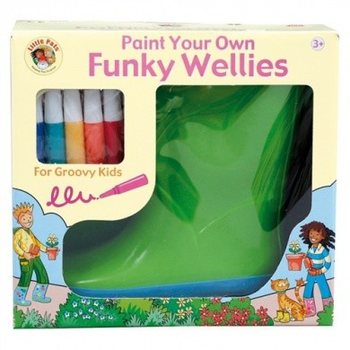 FUNKY WELLIES - POBARVAJ SVOJE GUMIJASTE &Scaron;KORNJE - ZELENI / VELIKOST: 26
