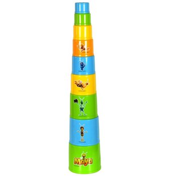ČEBELICA MAJA STOLP IZ KOCK FUNNY TOWER (6 kos)