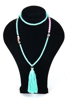 Ogrlica Mint Zelena - Ibiza Stil (1 kos)