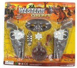 Igralni set WESTERN COWBOY (6 kosov)