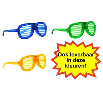 Očala SHUTTER SHADES z LED Osvetlitvijo - Barva: Rdeāa (12 kos)