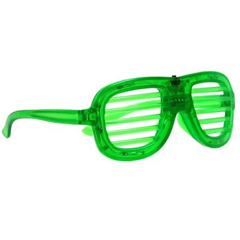 SHUTTER SHADES OČALA Z LED OSVETLITVIJO - BARVA: ZELENA (12 kos)