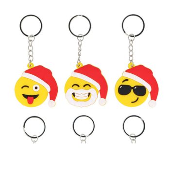 BOŽIČNI OBESKI ZA KLJUČE SMILEY (12 kos)