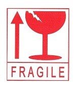 FRAGILE NALEPKA / Nalepka PAZLJIVO STEKLO (45 listov)