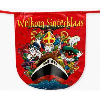 SINTERKLAAS - VERIGA ZASTAVIC &bdquo;WELKOM SINTERKLAAS&rdquo; - DOLŽINA: 10 Metrov (6 kosov)