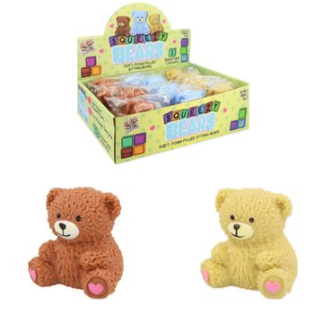 SQUUZY MEDVEDEK SQUISHY - RAZLIČNE BARVE - V DISPLAYU (12 kosov)