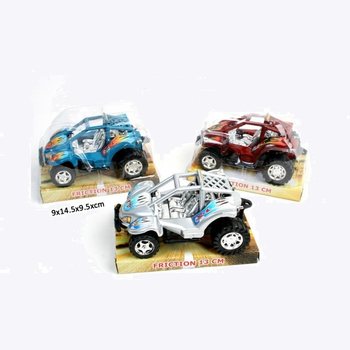 TRPEŽNI BUGGYJI NA TRENJE NA BLISTER KARTICI, 13 CM (12 kos)