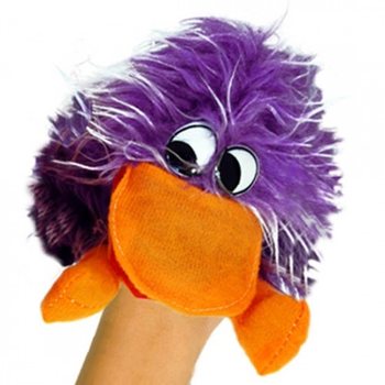 PLI&Scaron;ASTA ROČNA LUTKA / CRAZY BIRD (12 kos)