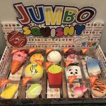 JUMBO Squishies v Displayu (12 kos) - Di&scaron;eče Antistresne Igrače