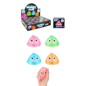STISKAJOČI KAKEC - S SUGAR GEL BLE&Scaron;ČEČIM POLNILOM - ME&Scaron;ANE BARVE - V DISPLAYU (12 kos.)