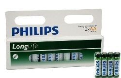 12x BATERIJE "PHILIPS - SUPER HEAVY DUTY" AA - LONGLIFE (12 kos Blister)