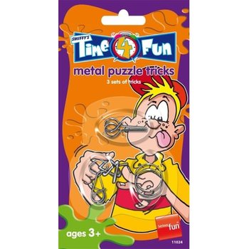 SMIFFY'S 3 kovinske uganke na kartici (24 kos.)