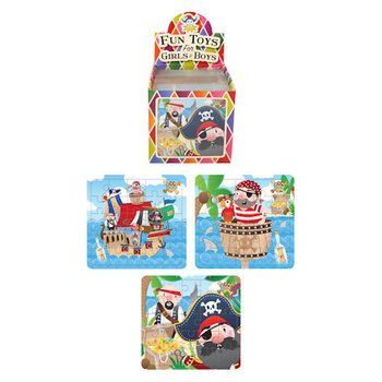 Sestavljanka Pirati 13 x 12 cm v stojalu (108 kos)