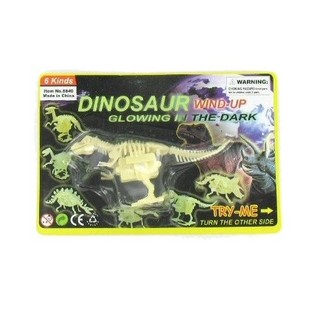 DINO NA NAVIJANJE GLOW IN THE DARK (6 kos.)