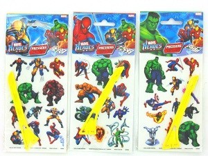 PRESLIKAČI / NALEPKE MARVEL HEROES (24 kos)
