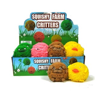 SVETLEČE SQUISHY ŽIVALI S KMETIJE (12 kosov)
