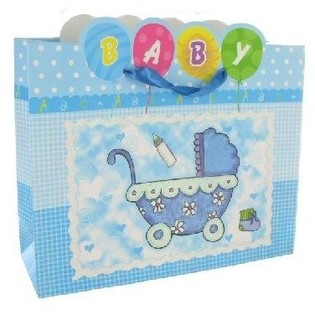 VREČKA OB ROJSTVU - BABY BLUE (12 kos)