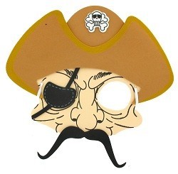 Piratska Maska iz Pene (12 kos.)
