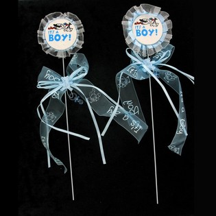 Topper za torto ob rojstvu - It's a Boy (12 kos)