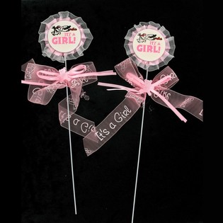Nabodalce za Torto ob Rojstvu - It's a Girl (12 kos)
