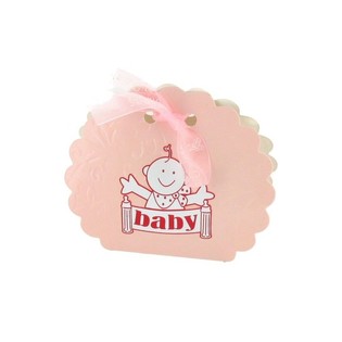 Darilne &Scaron;katlice za Rojstvo / Baby Shower - Roza (12 kos)