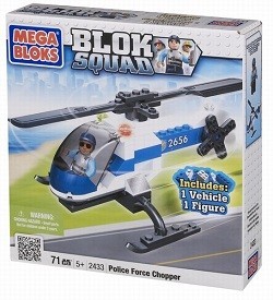 MEGABLOKS BLOK SQUAD POLICIJSKI HELIKOPTER - 2433 (1 kos)