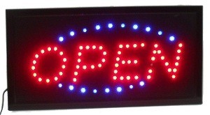 LED REKLAMNA TABLA - OPEN 2 BARVI