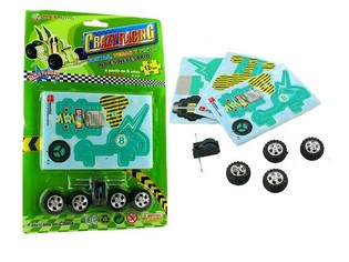 3D foam puzzle kart z motorjem (24 kos)