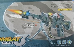 Igračka Mitraljez Combat s Lučmi in Zvokom - 56 cm