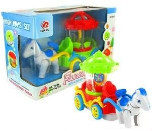 Kočija s Konjem Bump & Go Magic Wagon s Lučkami in Zvokom