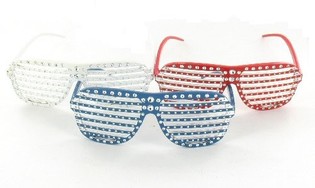 Očala Shutter Shades z Bling Bling (10 kos)