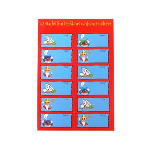 Nalepke za Darila Sinterklaas / Miklavž (24 kos) - Komplet 12 kos