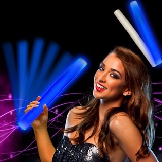 LED Penasta Palica Modra - Party Stick (24 kos)