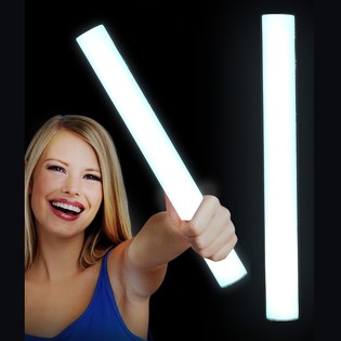 LED Penasta Svetlobna Palica Enobarvna - Party palica - BELA (24 kos)
