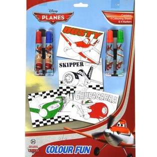 Set za risanje DISNEY PLANES 8-delni (24 kos.)