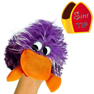 PLI&Scaron;ASTA ROČNA LUTKA / CRAZY BIRD (12 kos)