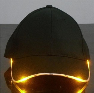 SVETLEČA LED KAPA / PARTY CAPS - BARVA: ORANŽNA (12 kos.)