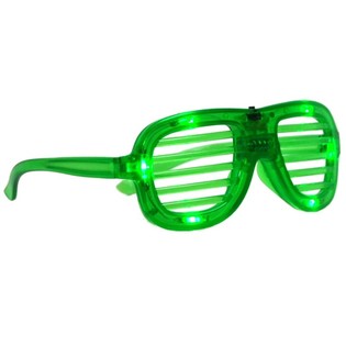 SHUTTER SHADES OČALA Z LED OSVETLITVIJO - BARVA: ZELENA (12 kos)