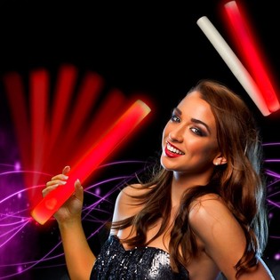 LED Penasta Palica Enobarvna - Rdeča (24 kos)