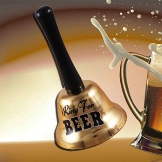 Zvonček &raquo;Ring for a Beer&laquo; v darilni embalaži (2 kosa)
