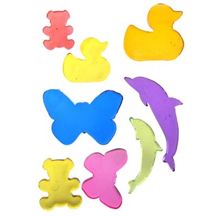 Dekorativne Gel Nalepke Jelly Gems 22x12 cm (24 kos)