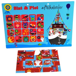 Koledar za od&scaron;tevanje Sinterklaas in Piet - Model 2 (9 kos)