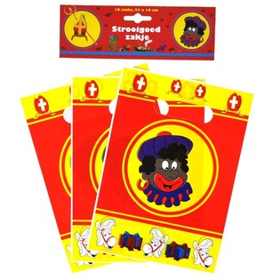 10 Darilnih vrečk Sinterklaas / Miklavž 22 x 16 cm (6 kosov)