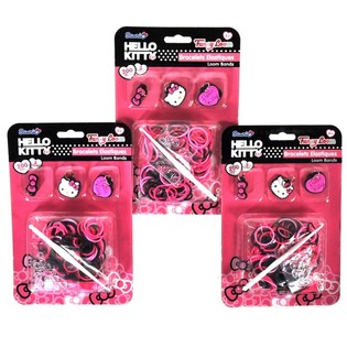 Set za Izdelavo Gumijastih Zapestnic z Obeski Hello Kitty (12 kos)