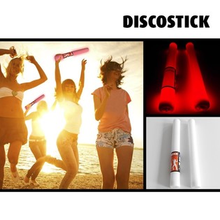 LED PENASTA PALICA ENOBARVNA - PARTY PALICA - RDEĀA - 38.5 CM (19 kos)